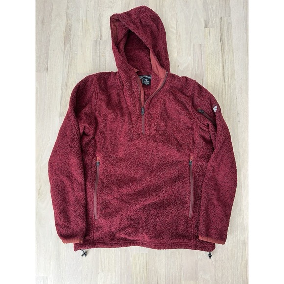 Kuhl Other - KUHL Alfpaca Kashmira Red Fleece Sherpa 1/2 Zip Hoodie Jacket Sz Medium